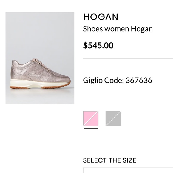 Hogan pink rose gold interactive/women’s  leather shoes sneakers - Picture 9 of 9